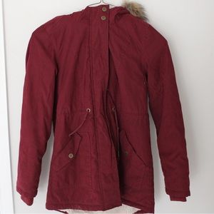 AEROPOSTALE Women’s Faux Shearling-lined Parka